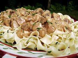 This recipe calls for pork tenderloin, but you could swap in cubes of leftover pork chop for a similar effect. Skillet Pork Tenderloin Stroganoff Tasty Kitchen A Happy Recipe Community