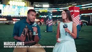 Marcus Jones Discusses Winning Ron Burton Community Service Award