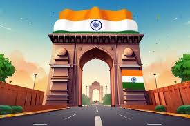 India gate cartoon Images