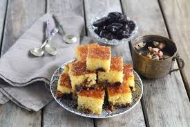 Recette Gateau De Semoule Aux Pruneaux Basboussa En Pas A Pas Gateau De Semoule Recette Gateau Semoule Recette Gateau
