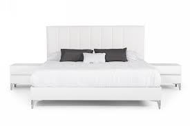 Buy all the modern bedroom sets at reduced cost. Nova Domus Angela Italian Modern White Eco Leather Bedroom Set