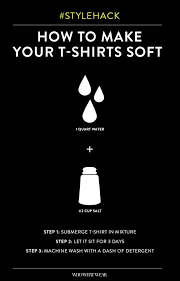 Stylehack How To Make Your T Shirts Insanely Soft Soften T Shirts How To Make T Shirt Hacks