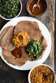 Injera Adapted From Wild Fermentation By Sandor Katz Makes 1 Dozen 6 To 61 2 Inch Injera 2 Cups Teff Flour 1 Cup Sou Teff Recipes Recipes Pancake Recipe