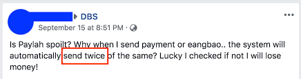 Think is first time in sg history that customer bank acct has duplicate transactions on selected debit and credit card as well as payment make payable. Psa Check Your Paylah Wallet Balance Now