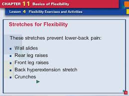 You do it by tilting your pelvis towards your heels. 2 What You Will Do Identify Flexibility Exercises For The Whole Body Participate In Exercises That Develop Flexibility Identify Exercises That Are Designed Ppt Download