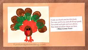 You might also choose a scene from the bible, a religious figure, or a saint. Fingerprint And Thumbprint Turkey Prayer Cards For Kids To Make
