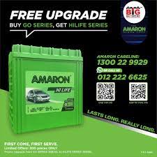 Amaron car battery delivery service johor bahru. 38b20l Ns40 Amaron Go Car Battery Economy Series For Perodua Myvi Bezza Alza Viva Axia Kenari Kancil Etc Free Upgrade Offers To Hilife Series Bateri Kereta Delivery