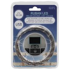 Ruban Led Usb Blanc 1 M Decoration Lumineuse Luminaire Decoration Gifi