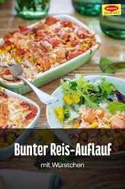 Bunter Reis Auflauf Mit Wurstchen Rezept In 2020 Reisauflauf Rezepte Auflauf