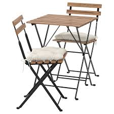 Tarno Bistro Set Outdoor Black Gray Brown Stained Black Light Brown Stained Black Brown Stained Kuddarna Beige Ikea In 2020 Outdoor Dining Furniture Outdoor Chairs Outdoor Tables And Chairs