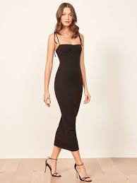 Reformation Swan Dress Products V 2019 G Black Dress Outfit Looks Perfeitos Vestidos Looks
