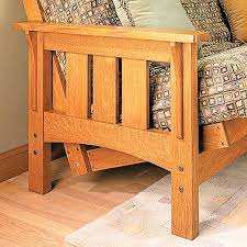 It is mounted on wooden base and covered. Craftsman Style Futon Sofa Bed Diy Futon Wood Futon Frame Futon Woodworking Plans