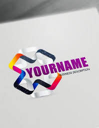 Online 3d Logos Modern 3d Connection Logo Maker Web Design Logo Modern Logo 3d Logo