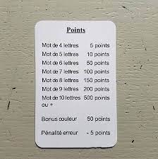 Risque tout en 9 lettres. Jeu De Cartes Pioch A Mots Des Cartes Des Lettres Et Des Mots