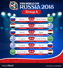 Fifa World Cup Russia 2018 Group A Fixture