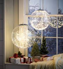 Indoor Outdoor Hanging Holiday Light Ball Plowhearth Outdoor Holiday Decor Ball Lights Holiday Lights