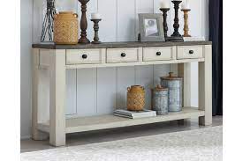 Bolanburg antique white weathered gray sofa table. Bolanburg Sofa Console Table Ashley Furniture Homestore