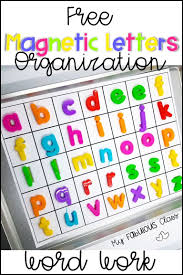 Free Magnetic Letters Letter Activities Preschool Word Work Kindergarten School Activities