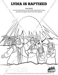 More guards stood at the entrance. Acts 16 Lydia Is Baptized Sunday School Coloring Pages Sunday School Coloring Pages