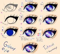 Step by Step - Galaxy eye TUTORIAL by Saviroosje | Galaxy eyes, Galaxy  drawings, Eye drawing tutorials