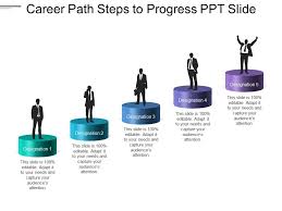 Career Path Steps To Progress Ppt Slide Powerpoint