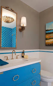 Turquoise makes a gorgeous contrast in front of a white canvas. Gray And Turquoise Bathroom Design Design Ideas