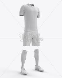Download Full Soccer Kit Halfside View In Apparel Mockups On Yellow Images Object Mockups