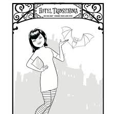 Hotel transylvania is an animated movie that confronts a young boy to a family of monsters : Mavis Dracula Coloring Pages Jambestlune