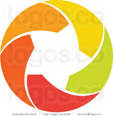 Royalty Free Orange Green Red And Yellow Star Within A Circle Logo Circle Logos Logos Green Logo