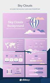 Enjoy The Sunset And The Beautiful Clouds With This Lilac Google Slides Theme Powerpoint Slide Designs Powerpoint Design Templates Powerpoint Background Design
