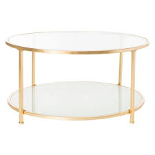 Appealing white side table target onlyhereonlynow charming marble and gold coffee nice round small sets metal chairs glass mirrored accent black threshold tables wood end square. 2 Tier Ivy Round Coffee Table Gold Safavieh Target