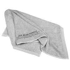 Serviette De Rasage Grise Mr Bear Family Rasage Serviettes Gris