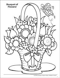 Printable coloring and activity pages are one way to keep the kids happy (or at least occupie. Look What S Buzzing Coloring Page Spring Flowers Printable Coloring Pages