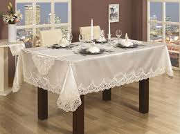 Mahidevran Masa Ortusu Takimi Krem Ev Dekoru Masa Mobilya