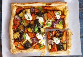 Roast Vegetable Tart Vegetable Tart Vegetable Tart Recipes Vegan Breakfast Recipes Healthy