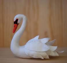 Black And White Swan White Swan Sewing Pattern And Or Black Swan By Ateliercaroline Sewing Patterns Sewing Stuffed Animals Plush Pattern