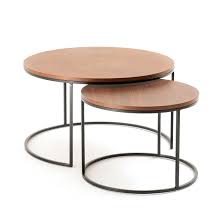 Table basse plateau en verre, watford la redoute interieurs. Lot De 2 Tables Basses Gigognes Watford Noyer La Redoute Interieurs La Redoute
