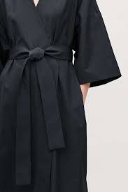 Black And White Kimono Dress Kimono Inspired Wrap Dress Navy Dresses Cos Wrap Dress Kimono Fashion Clothes