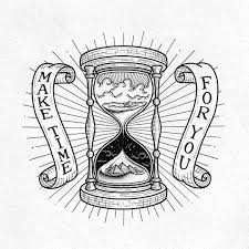 Hourglass Black Tattoo Drawing Illustration Lettering By Perspective Collective Reloj De Arena Dibujo Reloj De Arena Disenos Pirograbado