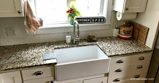 porcelain farmhouse kitchen sink