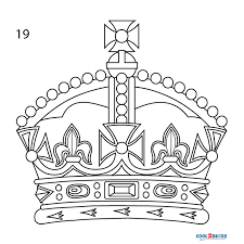 Measure the crown around the head, if it fits, glue the end of the band on the right edge of the crown. How To Draw A Crown Step By Step Pictures