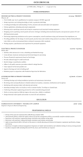 Electrical Project Engineer Resume Sample Mintresume