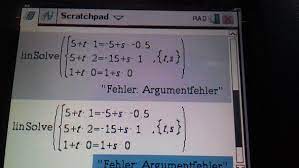Ein beispiel für die benutzung von errcode finden sie als beispiel 2 unter dem befehl versuche (try) (). Lineare Gleichungssysteme Mit Taschenrechner Schule Technik Mathe