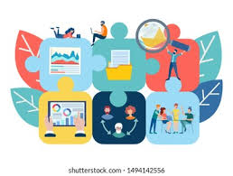 Can you tell what person is in the picture? Puzzles Represent Relationship Parts Efficiency Whole Stock Vector Royalty Free 1494142556