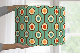 Lampenschirm Stehlampe Retro Muster Hippie 70s Bunt Grafisches