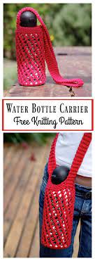 Personalized knitting or crochet tote bag with zipper, needlepoint supply bag, yarn tote. Water Bottle Carrier Free Knitting Pattern Knitting Patterns Toys Knitting Accessories Loom Knitting Patterns