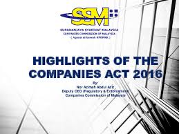 Procedure for redemption of redeemable preference shares. Pdf Highlights Of The Companies Act 2016 Hong Onn Academia Edu