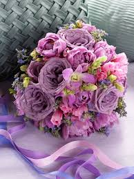 Molly's bouquet, made by a garden. Purple Blue Wedding Bouquets Better Homes Gardens