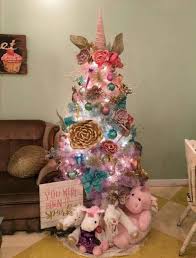 Well, one made of three giant lollipops, of course. Unicorn Christmas Tree Topper Creative Christmas Trees Pink Christmas Creative Christmas