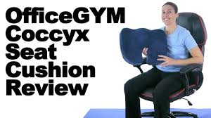 Officegym Coccyx Seat Cushion Review Proper Sitting Tips Ask Doctor Jo Youtube